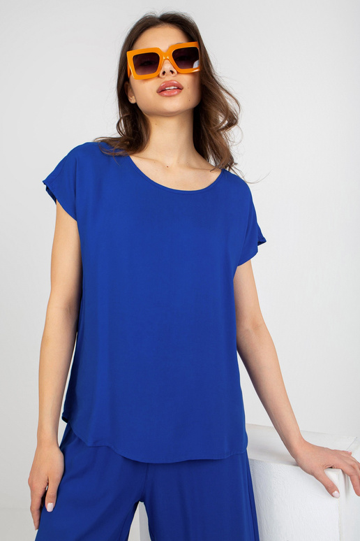 Blūze-D73761R10978O-kobalta zila