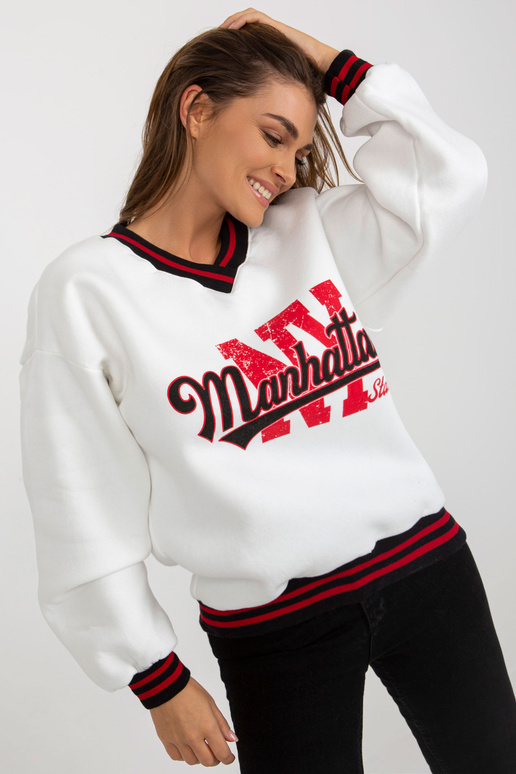 Balts sporta krekls ar apdruku bez...