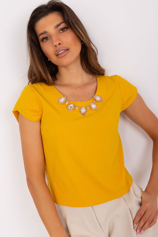 Blūze-LK-BZ-505783-2.01P-tumši dzeltena