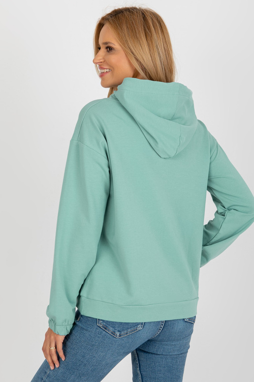 Pistāciju kokvilnas ķengura džemperis