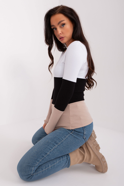 Blūze-RV-BZ-8431-1.14P-melna-bēša