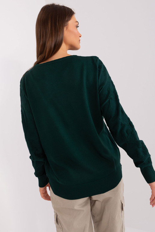 Džemperis-AT-SW-2231.99P-tumši zaļš
