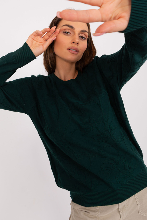 Džemperis-AT-SW-2231.99P-tumši zaļš