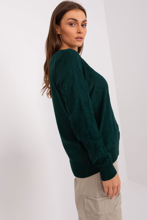 Džemperis-AT-SW-2231.99P-tumši zaļš