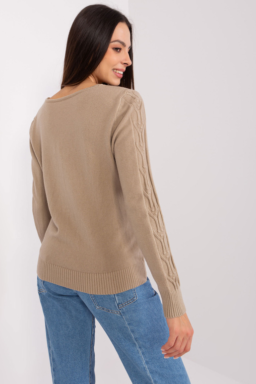 Džemperis-AT-SW-2329.98P-tumši bēšs