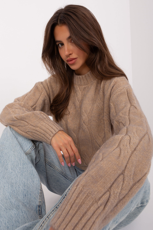 Džemperis-AT-SW-0146.10P-tumši bēšs