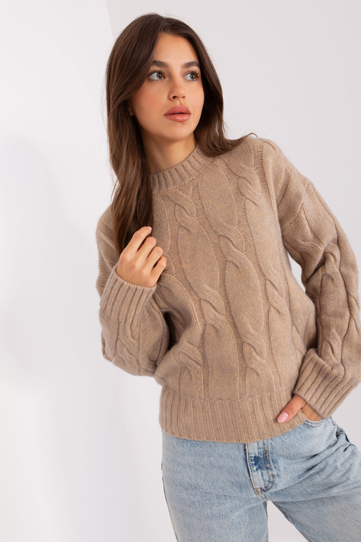 Džemperis-AT-SW-0146.10P-tumši bēšs