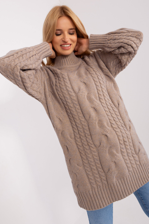 Džemperis-AT-SW-2367-1.35P-tumši bēšs