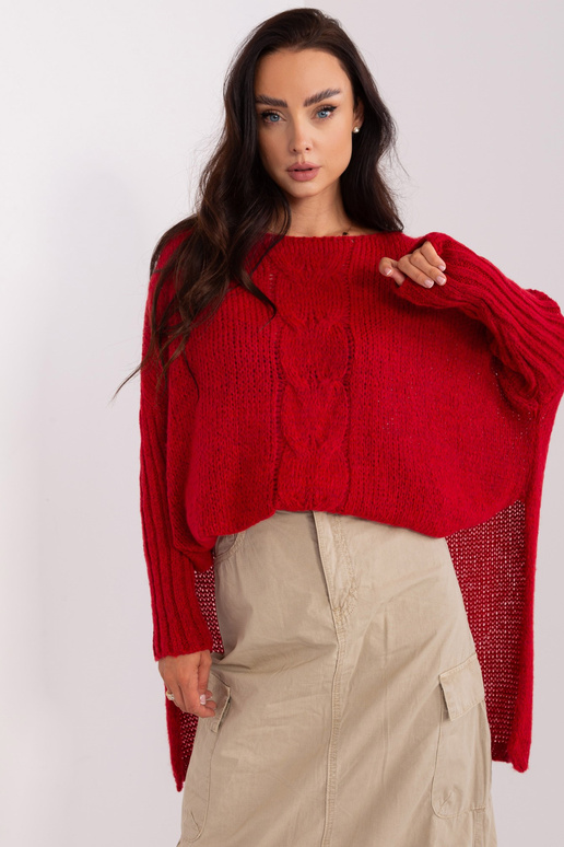 Džemperis-TW-SW-BI-559.45-tumši sarkans