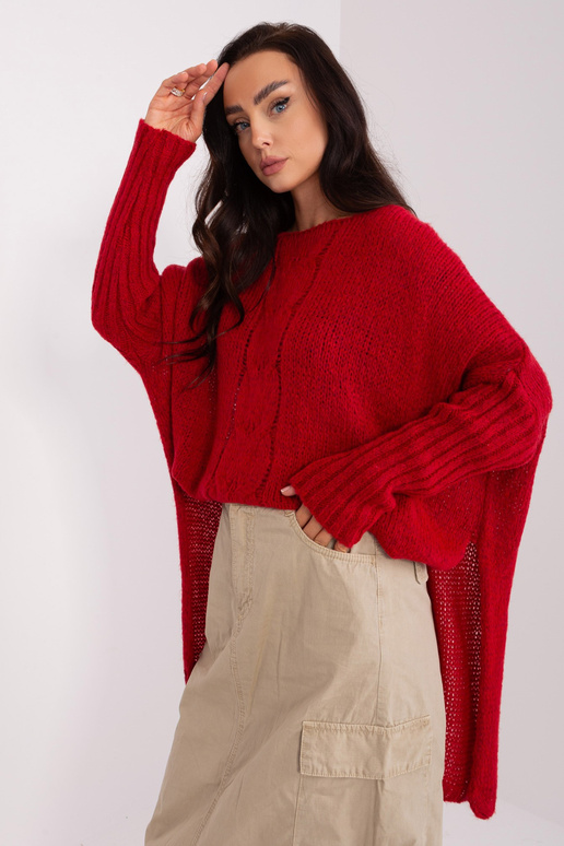 Džemperis-TW-SW-BI-559.45-tumši sarkans