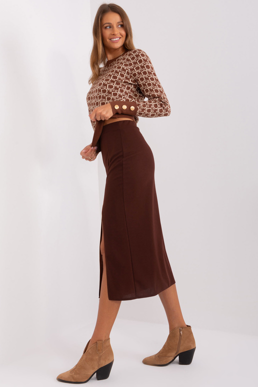 Svārki-LK-SD-509445.72P-tumši brūni