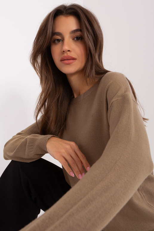 Džemperis-AT-SW-2325.95P-tumši bēšs