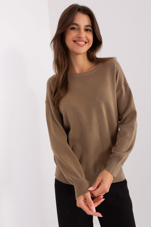 Džemperis-AT-SW-2325.95P-tumši bēšs