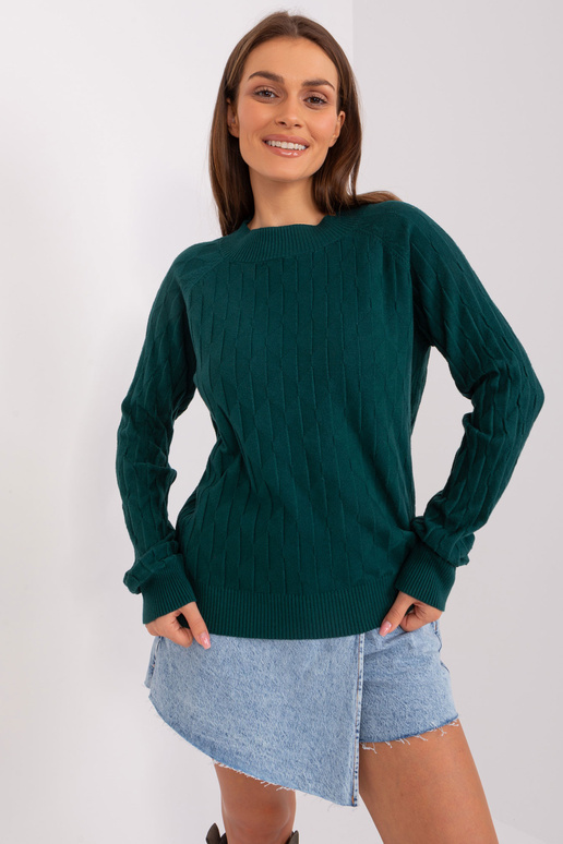 Džemperis-AT-SW-2326.37X-tumši zaļš