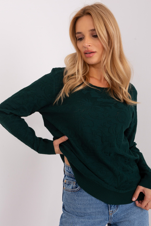 Džemperis-AT-SW-2231A.00P-tumši zaļš