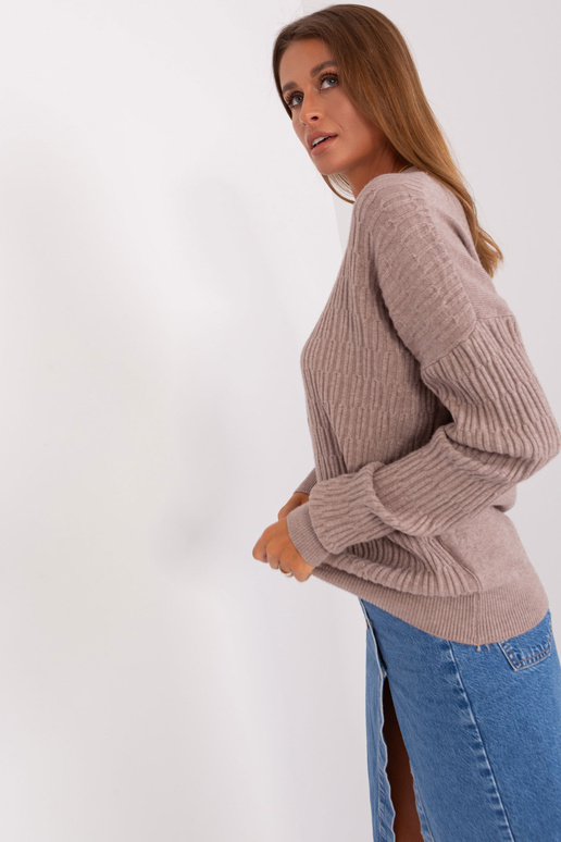 Džemperis-AT-SW-2338.14P-tumši bēšs