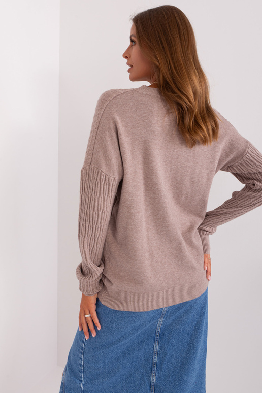 Džemperis-AT-SW-2338.14P-tumši bēšs