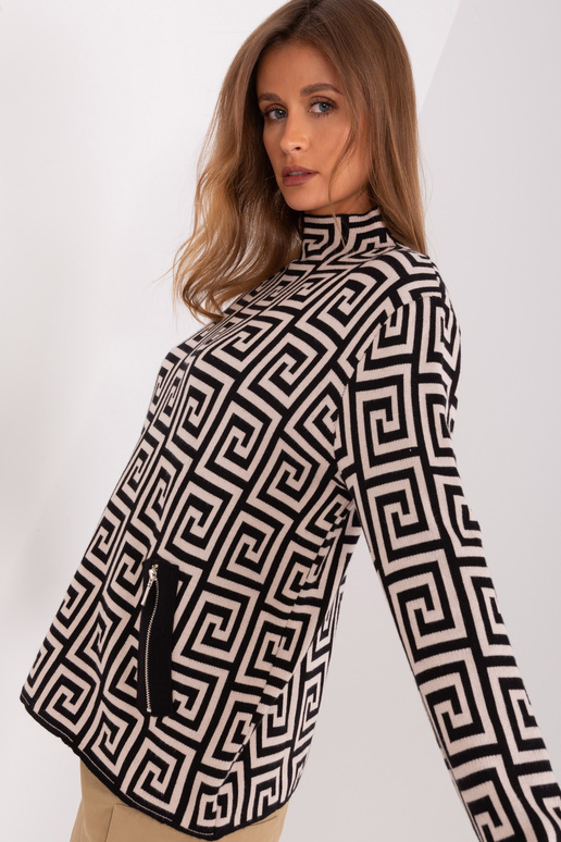 Džemperis-AT-SW-2341.00P-melns-bēšs