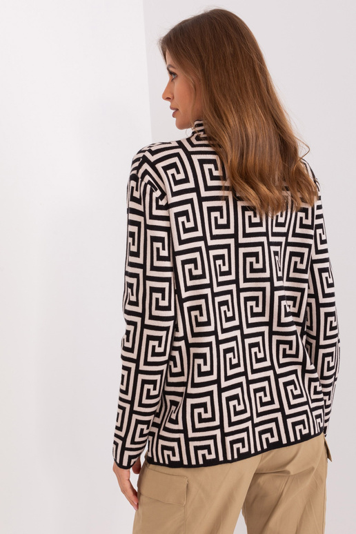 Džemperis-AT-SW-2341.00P-melns-bēšs