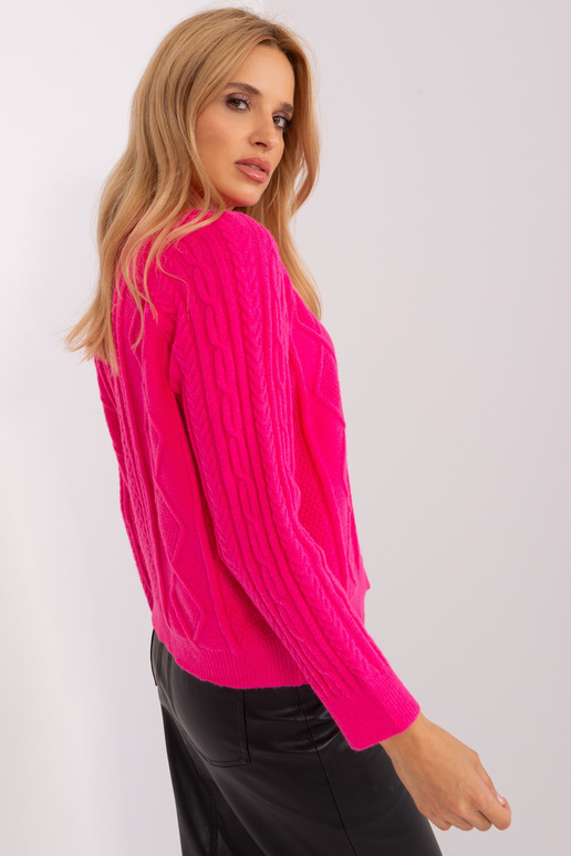 Džemperis-AT-SW-2346-2,99P-tumši rozā