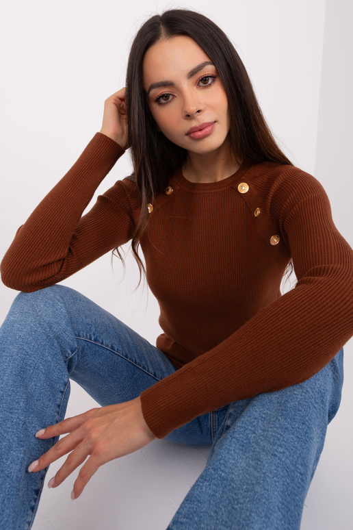 Džemperis-PM-SW-PM9750.08P-tumši brūns