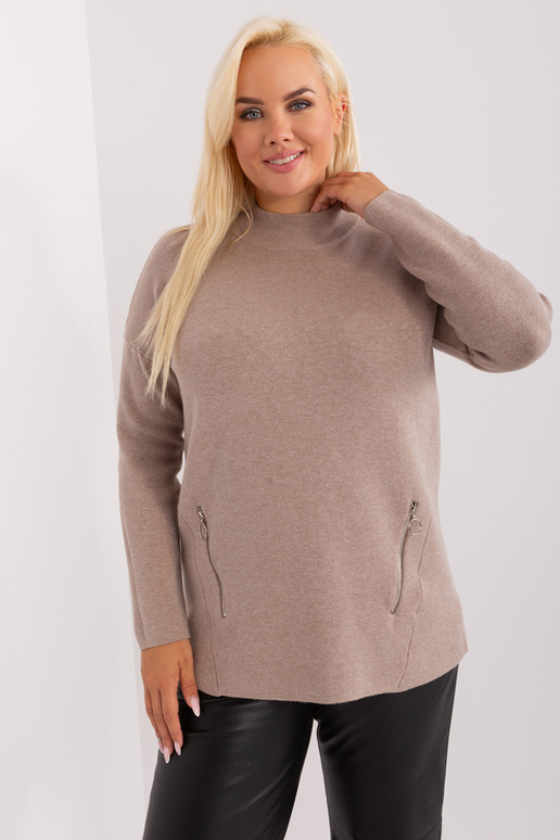 Džemperis-PM-SW-PM717.20-tumši bēšs