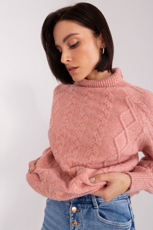 Džemperis-AT-SW-2355-2.19P-tumši rozā