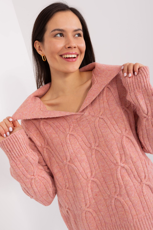 Džemperis-AT-SW-2349-2,96-tumši rozā