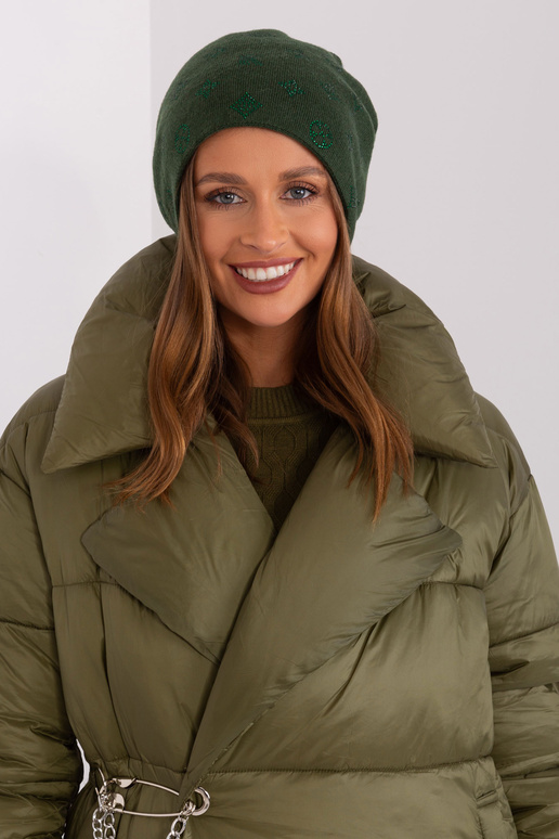 Czapka- AT-CZ-2325.96 - tumši zaļš