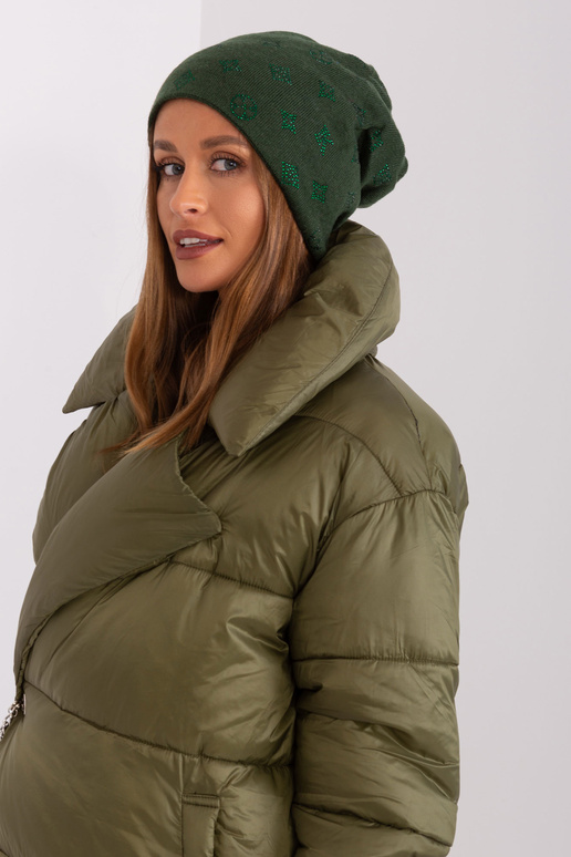 Czapka- AT-CZ-2325.96 - tumši zaļš