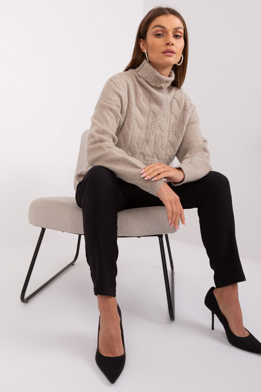 Džemperis-AT-SW-23401.97P-tumši bēšs