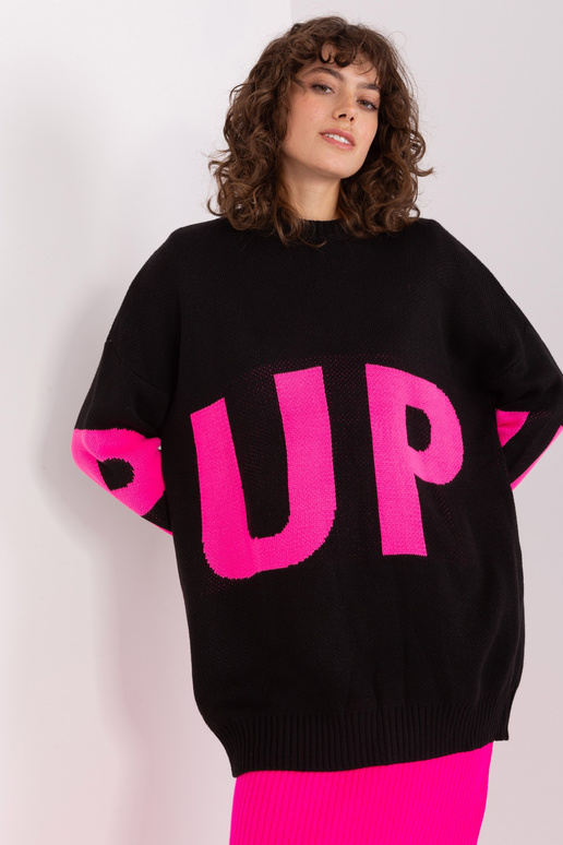 Džemperis-BA-SW-8060.05P-melns un rozā