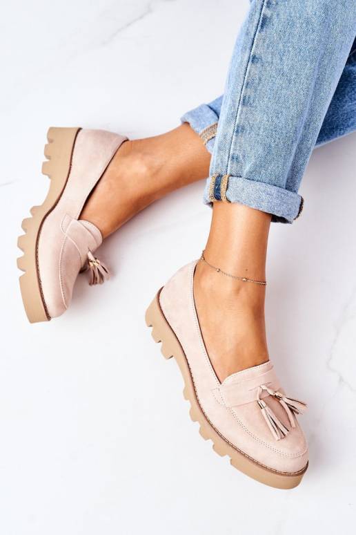 Zamšādas mokasīni Shoes Cappuccino