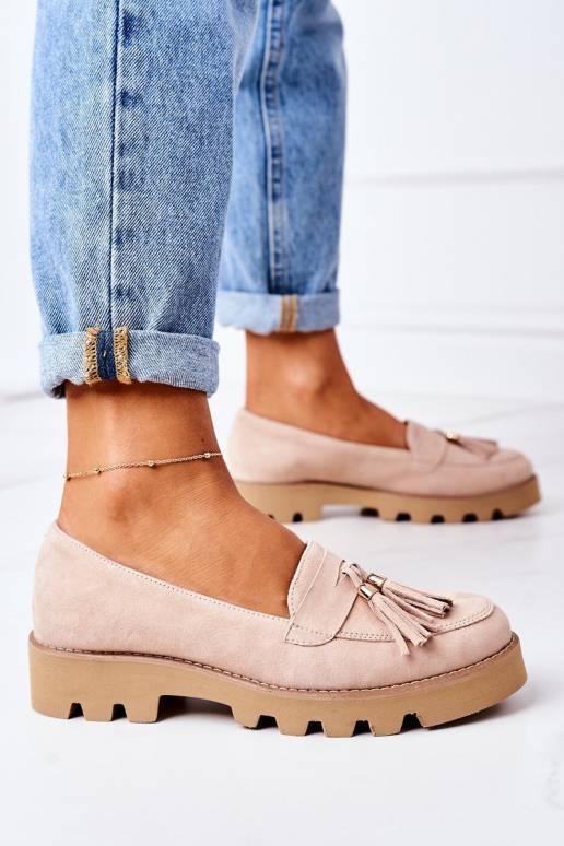 Zamšādas mokasīni Shoes Cappuccino