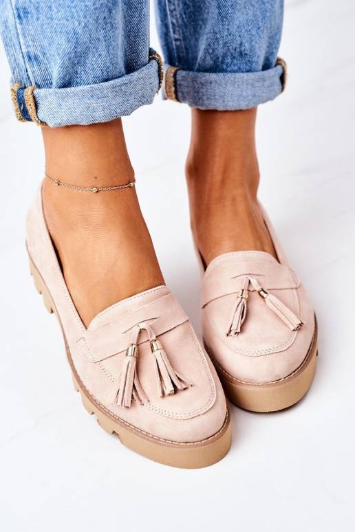 Zamšādas mokasīni Shoes Cappuccino
