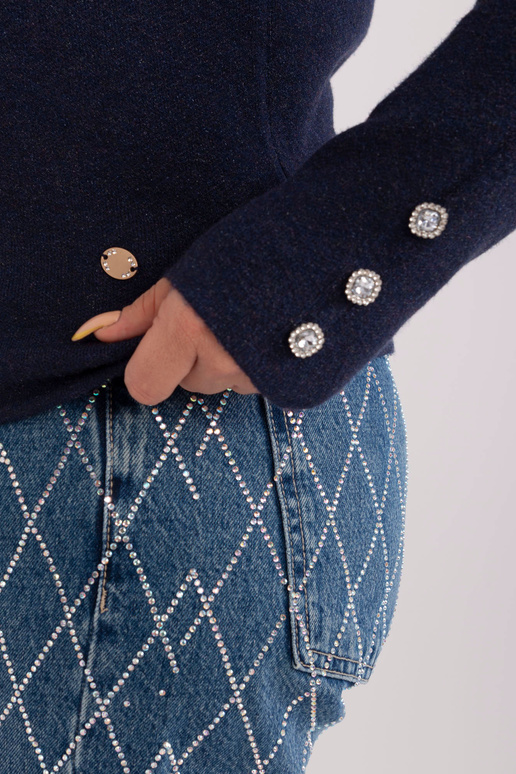 Džemperis-PM-SW-PM1020.12P- tumši zils