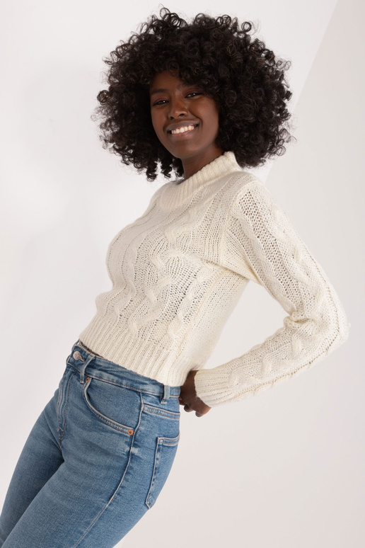 Džemperis-TW-SW-3001.05- balta krāsa