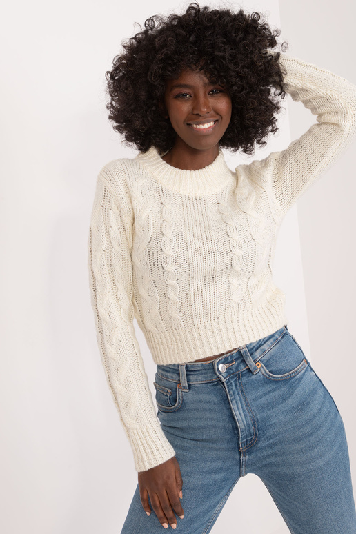 Džemperis-TW-SW-3001.05- balta krāsa