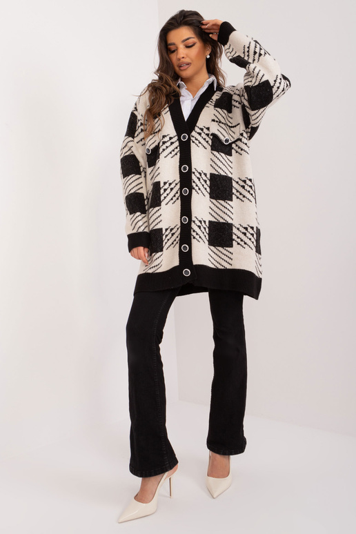 Džemperis-BA-SW-0538.29-melns-bēšs