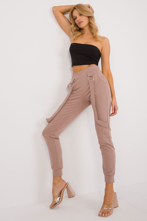 Sporta bikses-RV-DR-9629.82-tumši bēšs