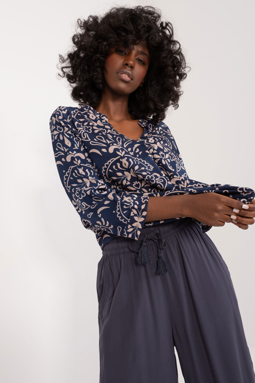 Bikses - D73761M62237E - tumši zilas