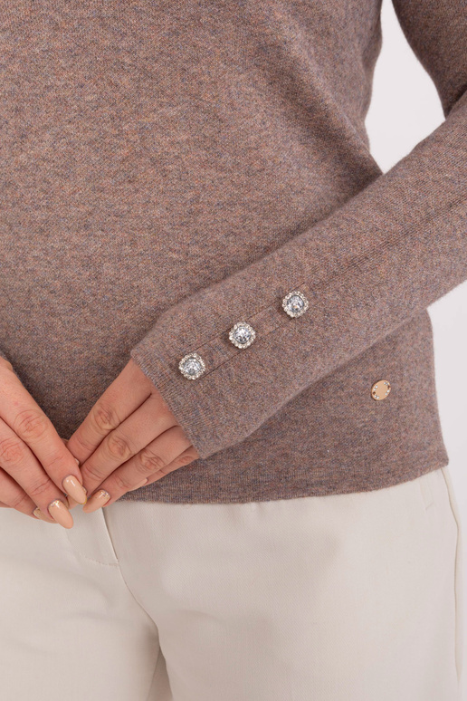 Džemperis-PM-SW-PM1020.12P-tumši bēšs