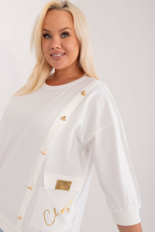 Bluzka-RV-BZ-9540.23X- balta krāsa