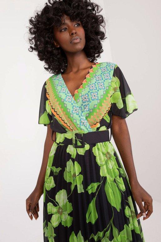 Kleita-DHJ-SK-11331-5,19-melna-zaļa