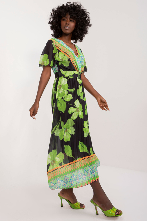 Kleita-DHJ-SK-11331-5,19-melna-zaļa