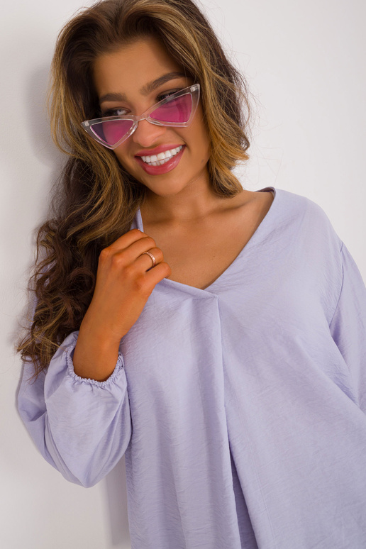 Blūze - D60082M11180B - gaiši zila