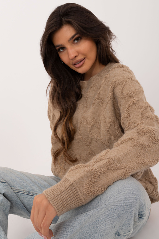 Džemperis-AT-SW-2361.61-tumši bēšs