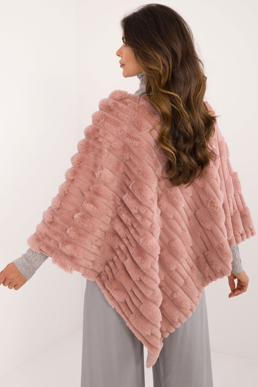 Pončo -AT-PN-2347.88-tumši rozā