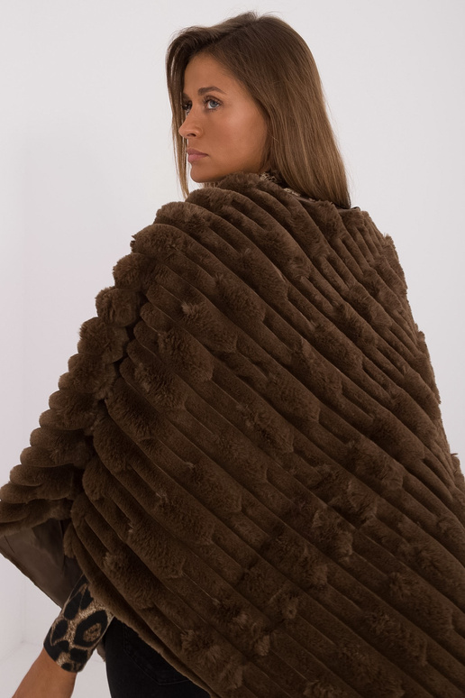 Pončo -AT-PN-2347.88-tumši brūns