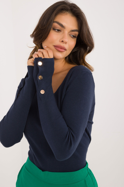 Džemperis-AT-SW-2334.49 - tumši zils